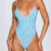 Bañador Sicily con espalda abierta en estampado multicolor pastel