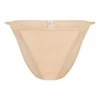 Bikini de tanga de malla suave Intimates en color beige