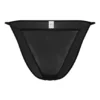 Bikini de tiras de malla suave Intimates en negro