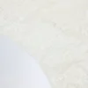 Bodis de encaje transparente con escote pronunciado y bordes festoneados Zayla en blanco