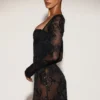 Bodis tipo corsé con adornos transparentes Jovie en negro