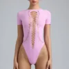Body con cordones Raine en rosa violeta