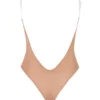 Body tanga de malla suave con tirantes invisibles de Intimates en melocotón cálido