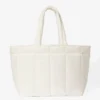 Bolso tote acolchado impermeable en color Ice