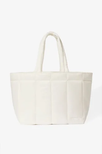 Bolso tote acolchado impermeable en color Ice