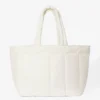 Bolso tote acolchado impermeable en color Ice