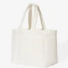 Bolso tote acolchado impermeable en color Ice