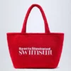 Bolso tote de rizo Velika en rojo intenso