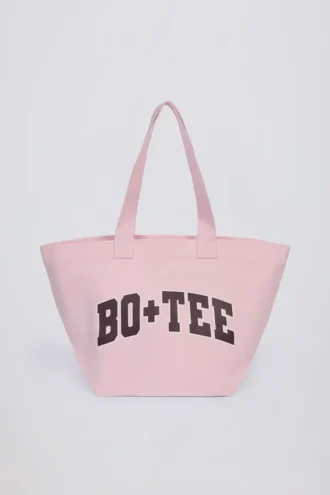 Bolso tote extragrande en rosa empolvado