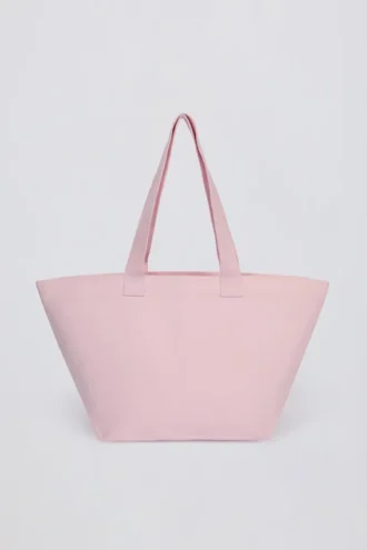 Bolso tote extragrande en rosa empolvado