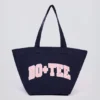 Bolso tote oversize en azul marino clásico