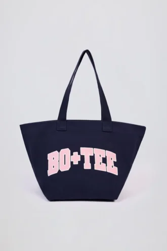 Bolso tote oversize en azul marino clásico
