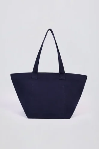 Bolso tote oversize en azul marino clásico