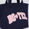 Bolso tote oversize en azul marino clásico
