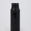Botella de agua magnética de acero inoxidable con aislamiento térmico en negro