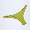 Braguitas de bikini atrevidas con adornos de abalorios Bermuda en verde oliva