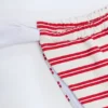 Braguitas de bikini atrevidas con fruncidos Kauai en rojo cereza