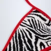 Braguitas de bikini Camogli con estampado de cebra