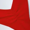 Braguitas de bikini cheeky con fruncidos Pacifico en rojo intenso