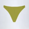 Braguitas de bikini cheeky de corte alto Manea en verde oliva