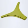 Braguitas de bikini cheeky de corte alto Manea en verde oliva