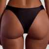 Braguitas de bikini cheeky de tirantes anchos con adornos de abalorios Maui en negro