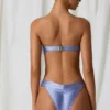 Braguitas de bikini chevy con fruncidos Papara en morado lavanda