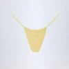 Braguitas de bikini con cordón Bosa Broderie Anglaise en amarillo limón