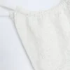 Braguitas de bikini con cordón Bosa de encaje inglés en blanco