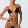 Braguitas de bikini con fruncidos Delray en negro