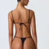 Braguitas de bikini con fruncidos Delray en negro
