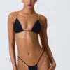 Braguitas de bikini con fruncidos Delray en negro