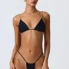 Braguitas de bikini con fruncidos Delray en negro
