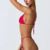 Braguitas de bikini con fruncidos Delray en rosa frambuesa