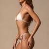 Braguitas de bikini con lazos laterales Serina en blanco