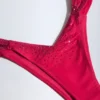 Braguitas de bikini de corte atrevido con fruncidos decorativos de Pacifico en rosa frambuesa
