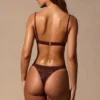 Braguitas de bikini Indira Cheeky en marrón espresso