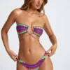 Braguitas de bikini micro cheeky Azure de Oh Polly Ropa de baño con estampado multicolor