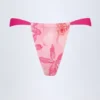 Braguitas de bikini Pensacola Cheeky con estampado de orquídeas rosas