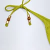 Braguitas de bikini tanga con detalle Cebu Charm en verde oliva