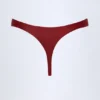 Braguitas de bikini tanga con detalles metálicos de St Barts en color cereza oscuro