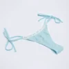 Braguitas de bikini tanga con lazos laterales Vernazza de broderie anglaise en azul polvo