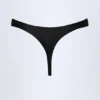 Braguitas de bikini tanga St Barts con detalles metálicos en negro