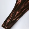 Braguitas de bikini tipo tanga Tierra en bronce dorado