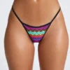 Braguitas de bikini triangulares con tanga Azure By Oh Polly en estampado multicolor
