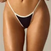 Braguitas de bikini triangulares Old Money en negro