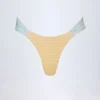 Braguitas de bikini Valencia Cheeky en cuadros vichy amarillos