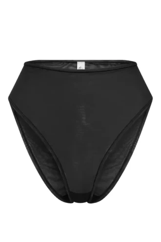 Braguitas de cintura alta de malla suave Intimates en negro