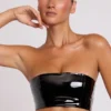Bralet bandeau de vinilo Jadis en negro