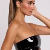 Bralet bandeau de vinilo Jadis en negro